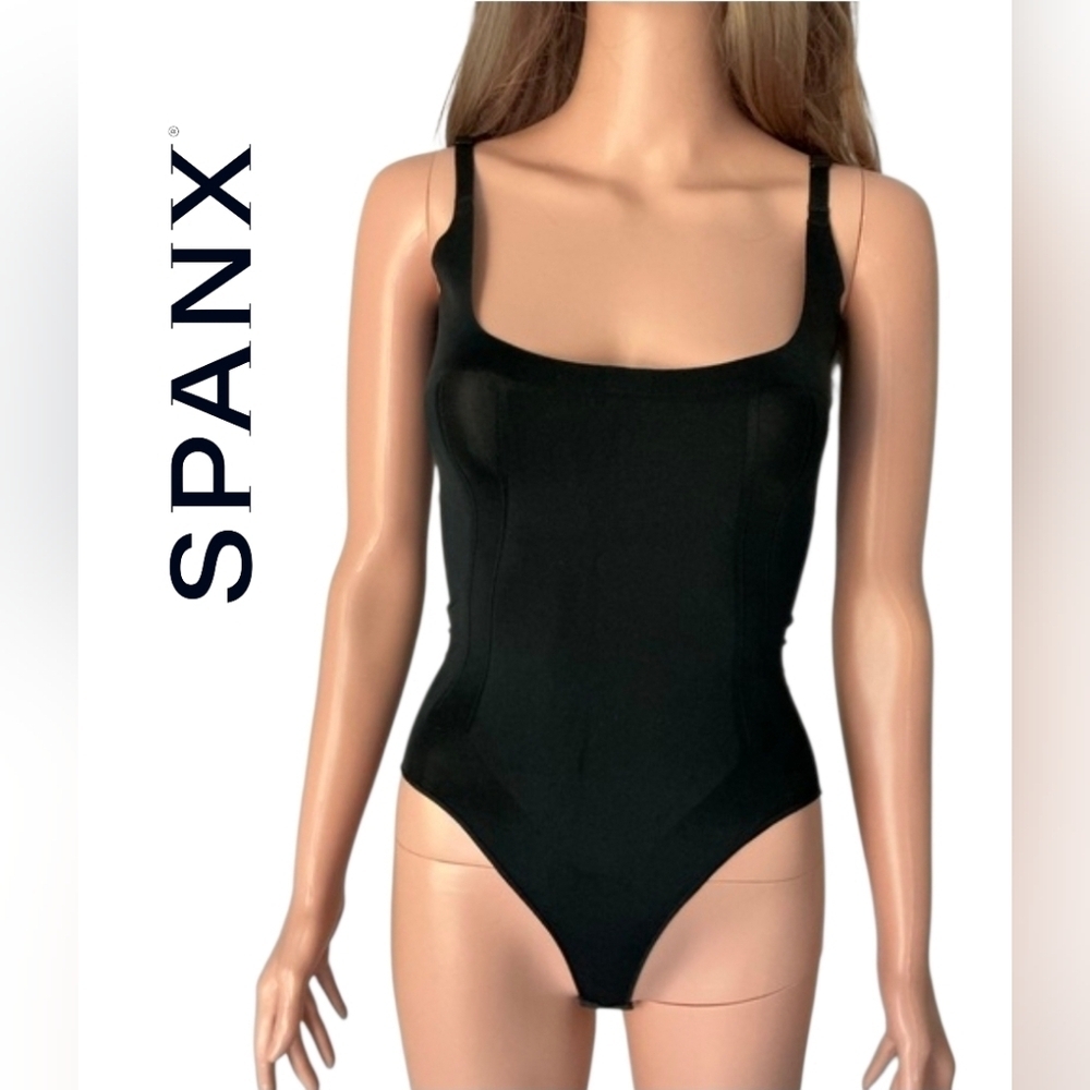 SPANX Black and Gray Bodysuit
